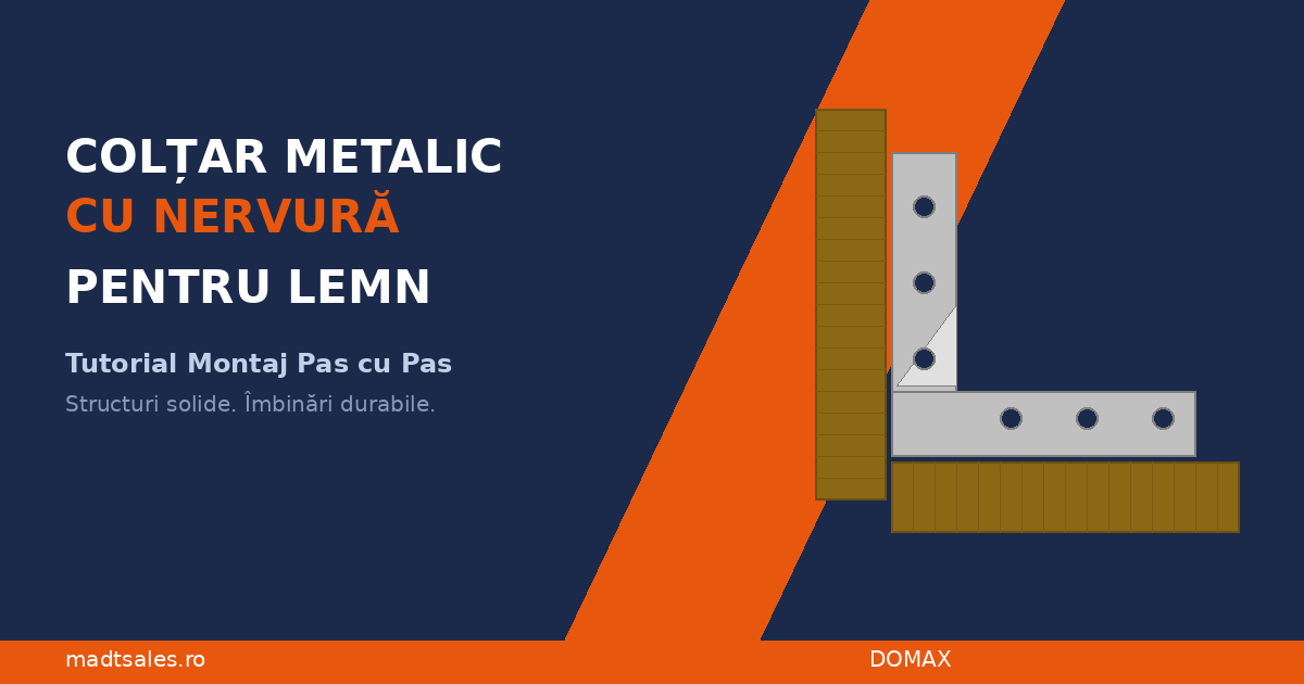 Cum Montezi Coltare Metalice cu Nervura pe Structuri din Lemn - Tutorial Pas cu Pas