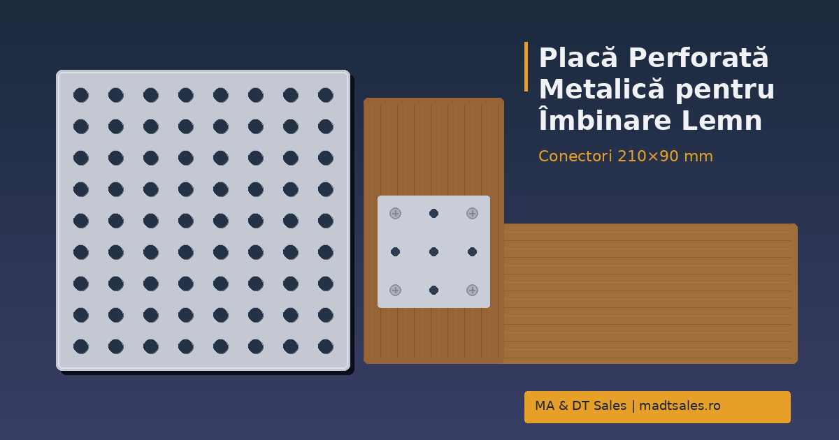 Placă Perforată Metalică pentru Îmbinare Lemn – Ghid Complet de Utilizare și Beneficii