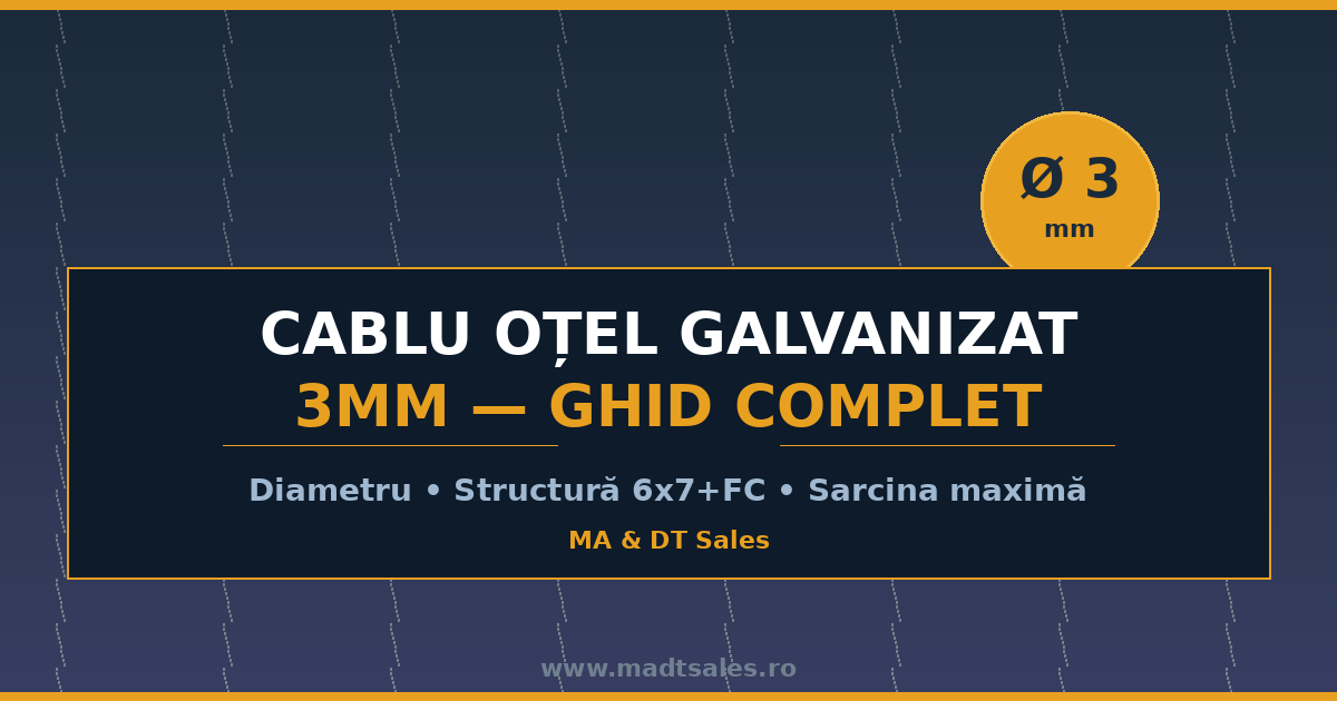 Cum alegi cablul din oțel potrivit pentru gard: diametru, structură și sarcina maximă