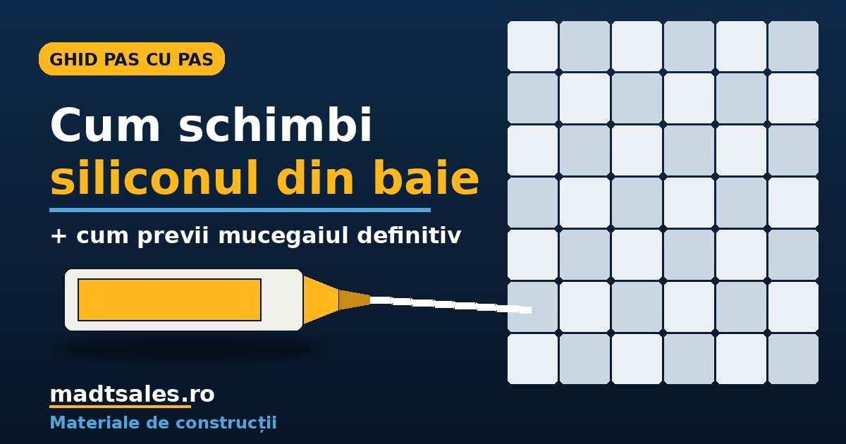 Cum schimbi siliconul din baie: ghid pas cu pas (și cum previi mucegaiul)